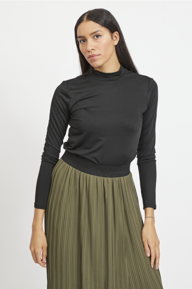 VILEOA L/S HIGH NECK TOP - NOOS 14066134 Black